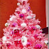 Manualidade árbol de Navidad color rosa