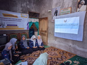 Mahasiswa IAIN Kudus Gelar Penyuluhan Pencegahan Stunting di Desa Cangkring Demak