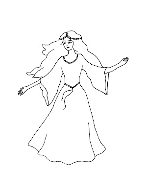 princess coloring pages. a princess coloring page