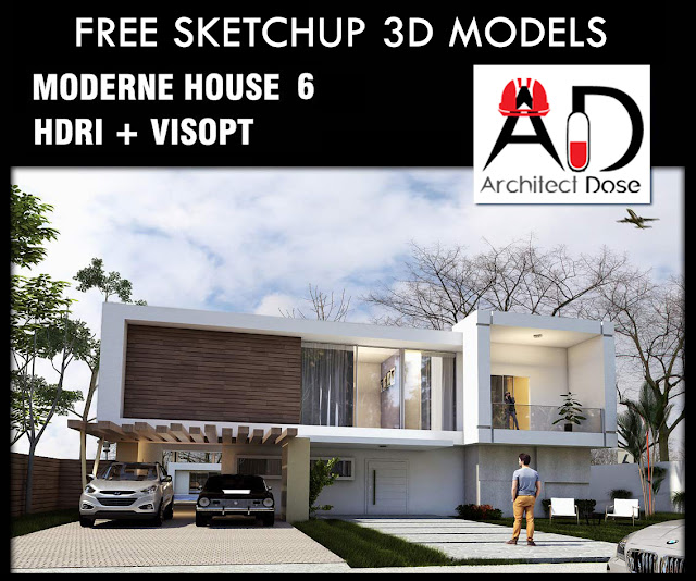 SKETCHUP 3D MODELS - MODERN HOUSE 6