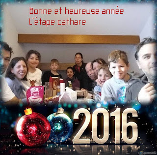 L'équipe du gîte l'étape cathare vous souhaite ses meilleurs voeux pour l'année 2016