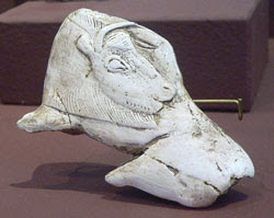 Magdalenian spearthrower decorated with carving