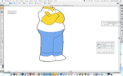 Drawing Homer Simpson In Illustrator