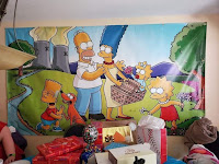 Cumpleaños decorado para fan de Los Simpson