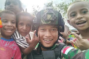 Satgas Yonif 142/KJ, Hadirkan Keceriaan  Senyuman Anak-Anak Papua