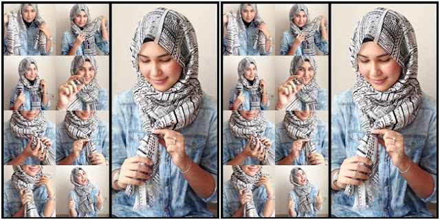Tutorial Hijab Praktis Tanpa Peniti atau Jarum yang Patut Dicoba