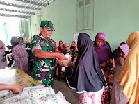 Zakat Fitrah Anggota Kodim Brebes Mulai Tersalur ke Warga Kurang Mampu