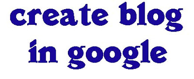 create blog in google