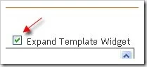 expand template widget