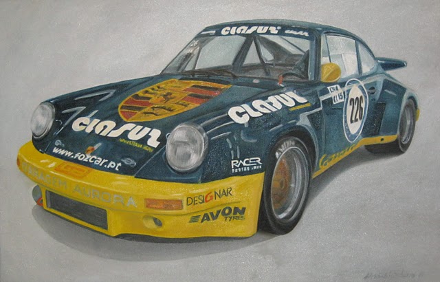 d'Assis Cordeiro 2010 - Porsche 911 RSR 3000 - 1974 - Óleo s/ Tela - Oil on Canvas