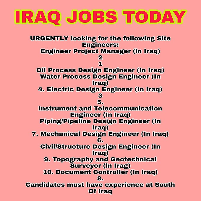 URGENTLY JOBS for the following Site  Engineers JOBS 
