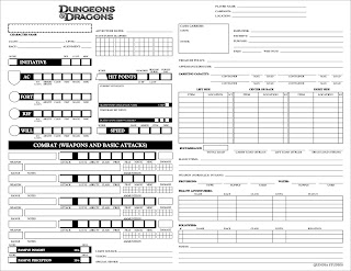 dungeons dragons 4th edition character sheet images frompo