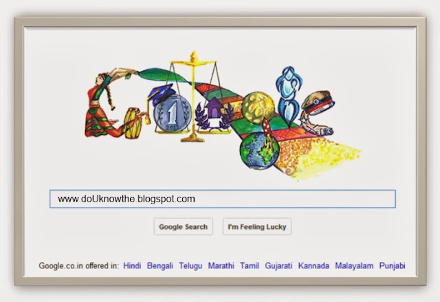 #Children's Day doodle on the #Google India home page.