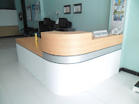 Meja CS & Background - Furniture Kantor Semarang