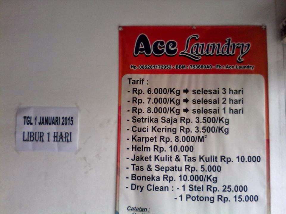 Contoh Brosur dan Spanduk Promosi Laundry, Mungkin jadi 