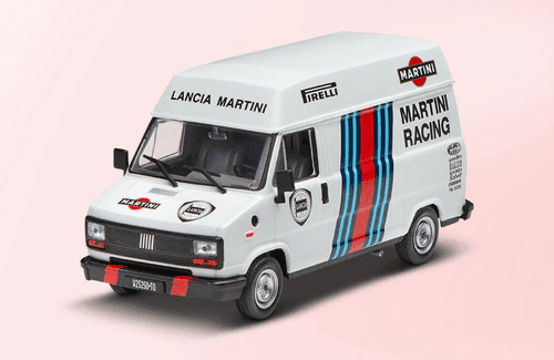 fiat ducato 1:43 martin racing team, vehículos de asistencia de rally