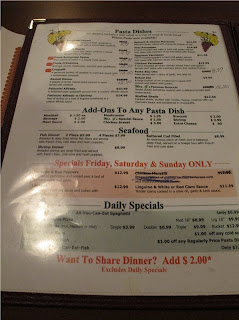 Mr. G's Menu Page 2