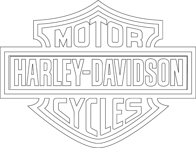 Top Info Harley Davidson Logo Line Art