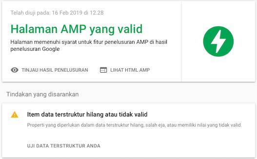 Sitemap AMP Blogspot Valid