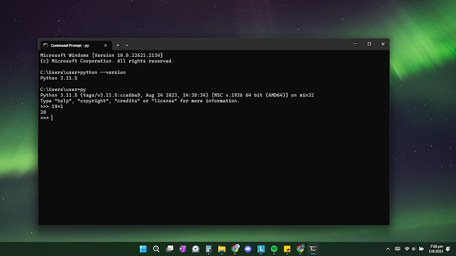Running Python Interpreter