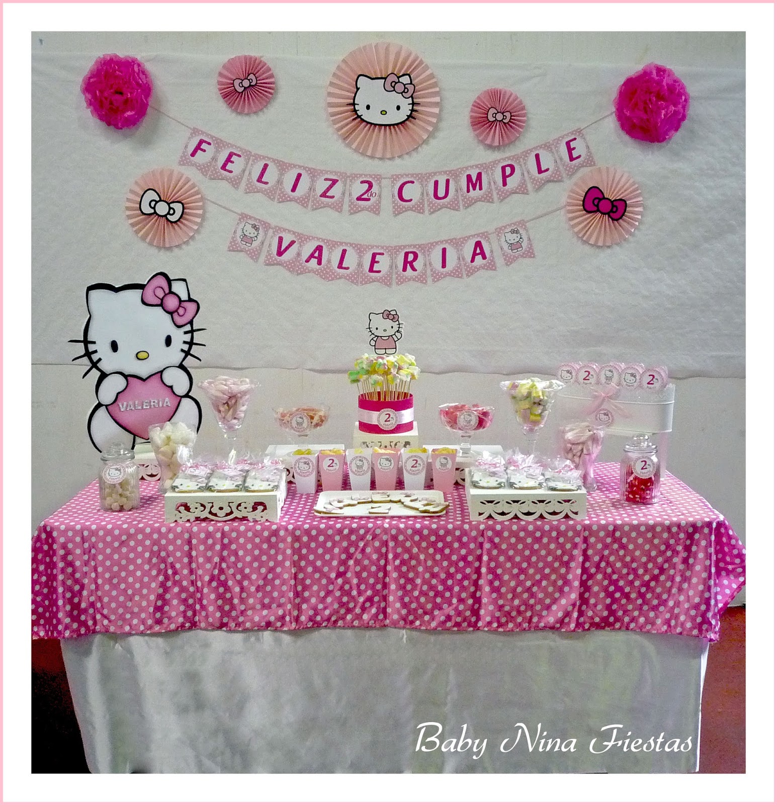 Piñata De Cumpleaños Y Fiestas Hello Kitty Numero 1 Rosa
