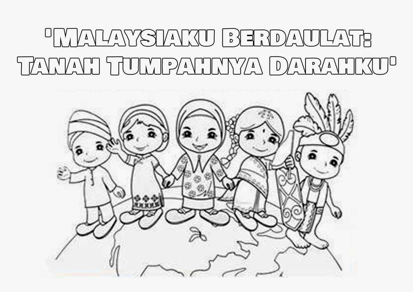 Malaysia Poster - Free Coloring Pages