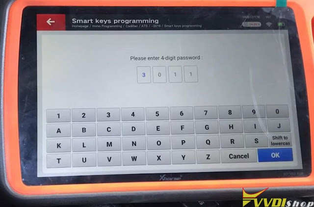 VVDI Key Tool Plus Adds Cadillac ATS 2014 Smart Key 11