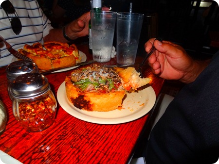 deep-dish pizza
