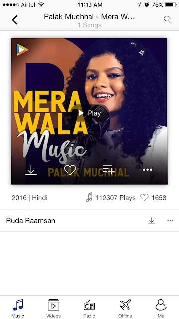 Mera Wala Music - Palak