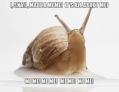 Mème snail by himself