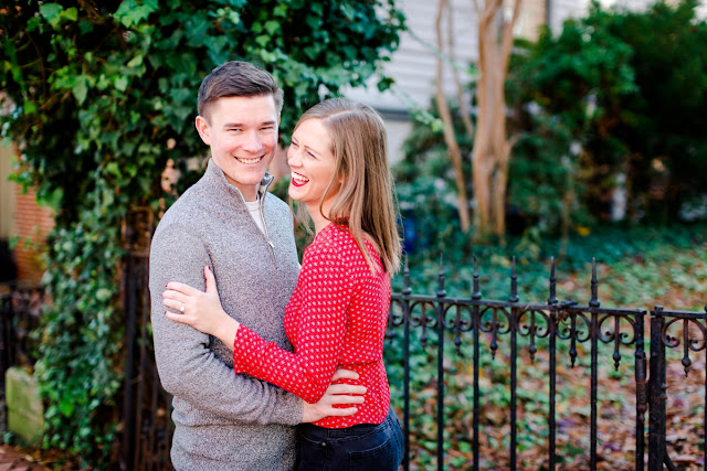 Fall Downtown Annapolis Engagement Session photographed by Heather Ran Photography