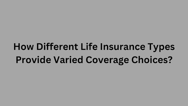 How Different Life Insurance Types Provide Varied Coverage Choices?