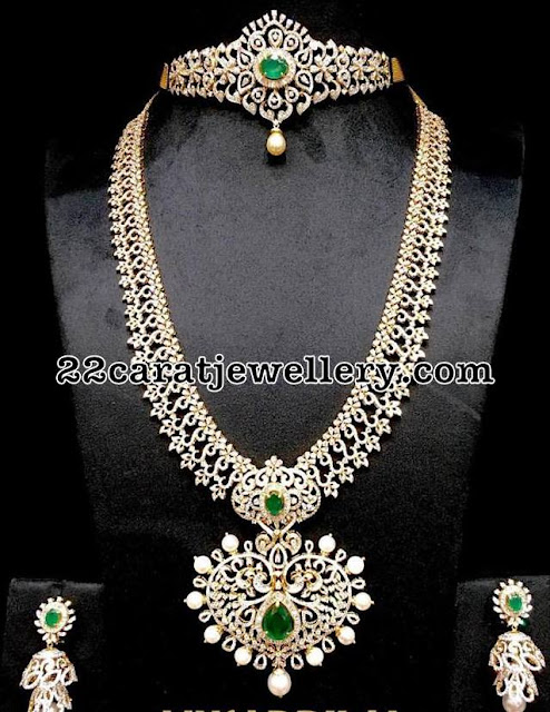 Diamond Set Long Chain by Musaddilal 