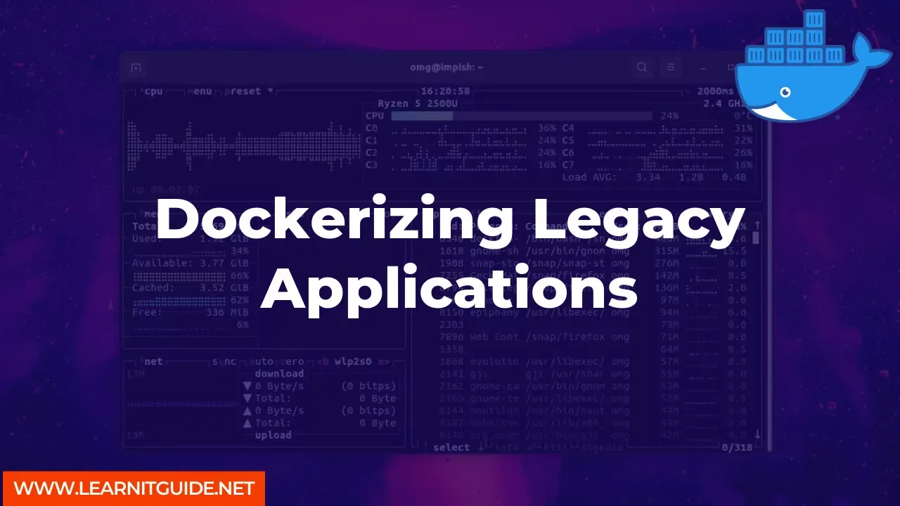 Dockerizing Legacy Applications