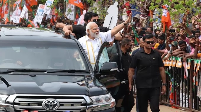 ರೋಡ್‌ ಶೋ ವೇಳೆ ಕಾರಿನ ಫುಟ್‌ಬೋರ್ಡ್‌ನಲ್ಲಿ ನೇತಾಡಿದ್ದಾರೆ ಎಂದು ಪ್ರಧಾನಿ ವಿರುದ್ಧ ದೂರು ನೀಡಿದ ತ್ರಿಶೂರ್‌ ನಿವಾಸಿ