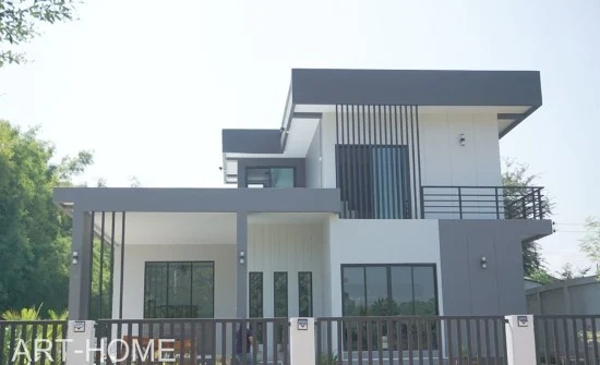 23 desain rumah modern 3 kamar tidur 2 lantai