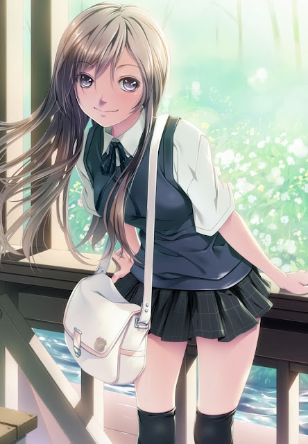 Rezi,anime school girl,adorable