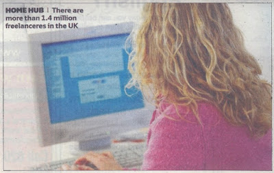 Caption reads: There are more than 1.4 million freelanceres in the UK