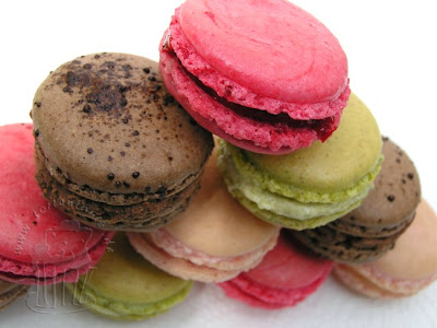 Macarons gestapelt