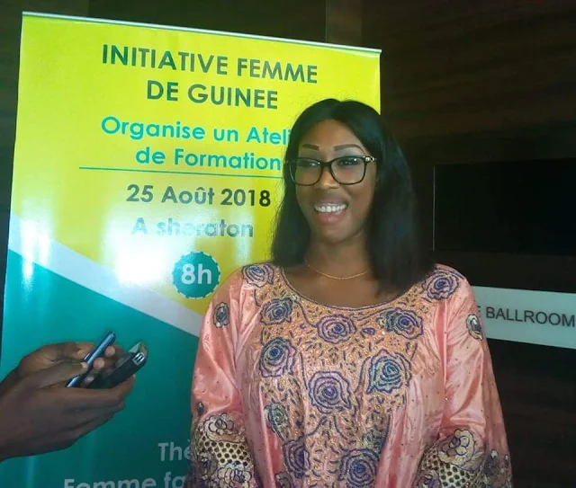 madame Touré Fatoumata Camara présidente de l’ONG Initiative Femme de Guinée.