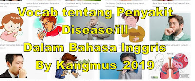 Disease, penyakit, ill, medicine, healthy, doctor, kosa kata, vocab