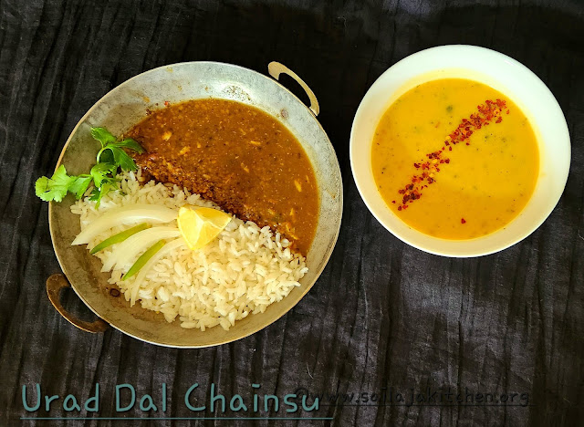 images of Urad Dal Chainsu / Urad Dal Chainsoo / Utterkhand Special Urad Dal Chainsu / Uttarakhand Style Black Gram Chainsoo Recipe / Chainsoo Recipe