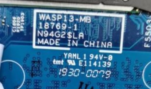 WASP13-MB 18769-1 BIOS Dell Vostro Inspiron 5390