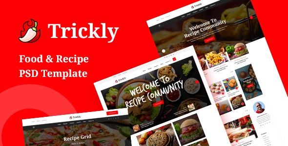 Food Recipe Website Template 