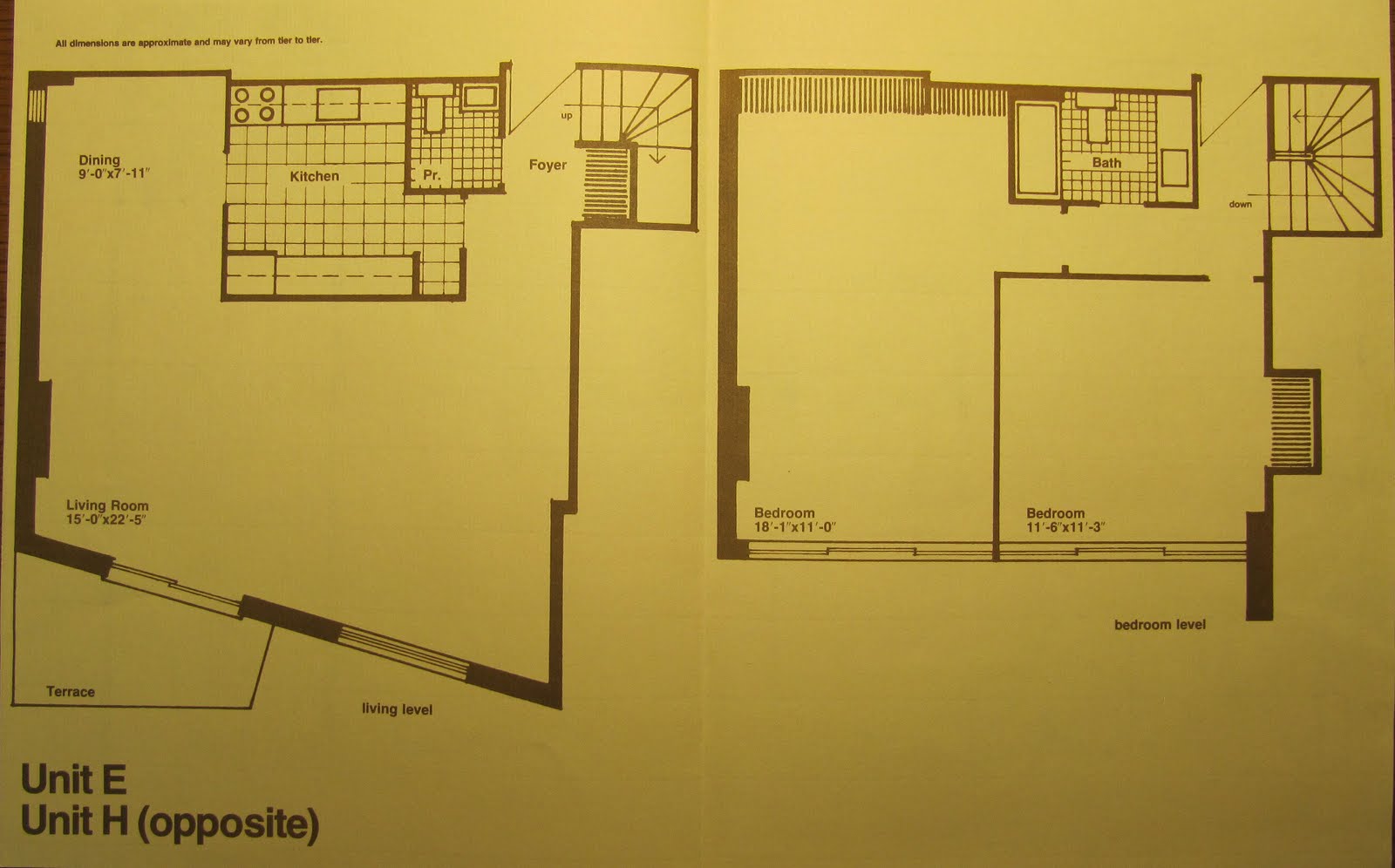 2 Bedroom One Bath Apartment Floor Plans