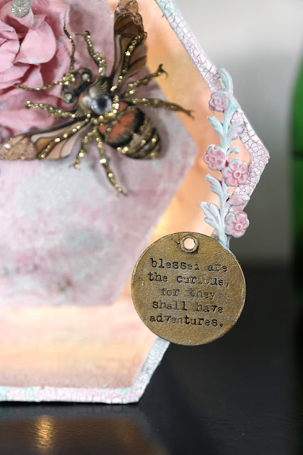 Have Adventures: A Mixed Media Altered Box with Fairy Lights by Alice Scraps Wonderland