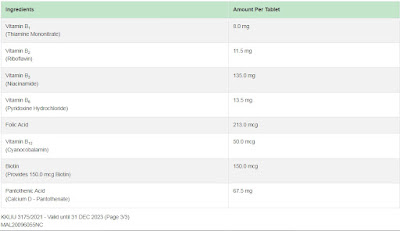 B-complex Shaklee Kebaikan With Folic Acid Berapa mg Review