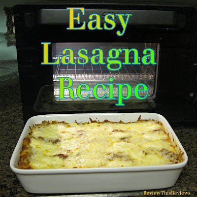 lasagna just out of the oven