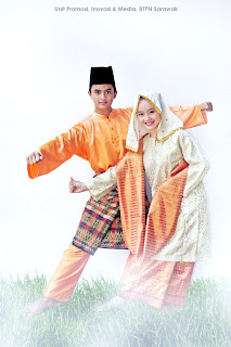Jenis jenis Pakaian Tradisional di Sarawak  Melayu  Sarawak 