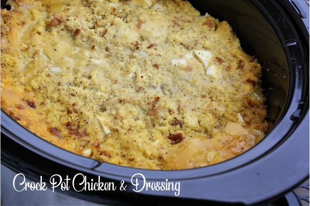 Crock Pot Chicken & Cornbread Dressing — Mommy's Kitchen
